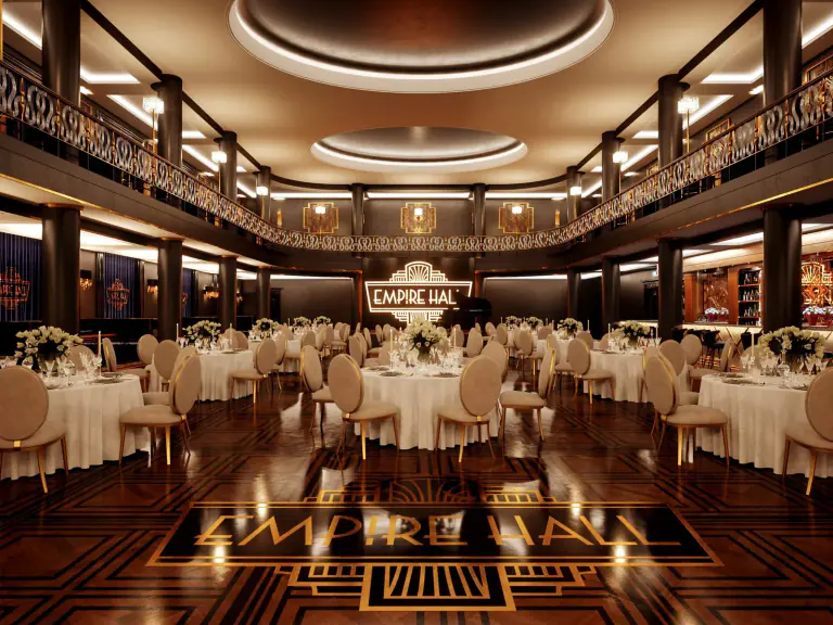 Empire Hall prepared for a refined corporate programme